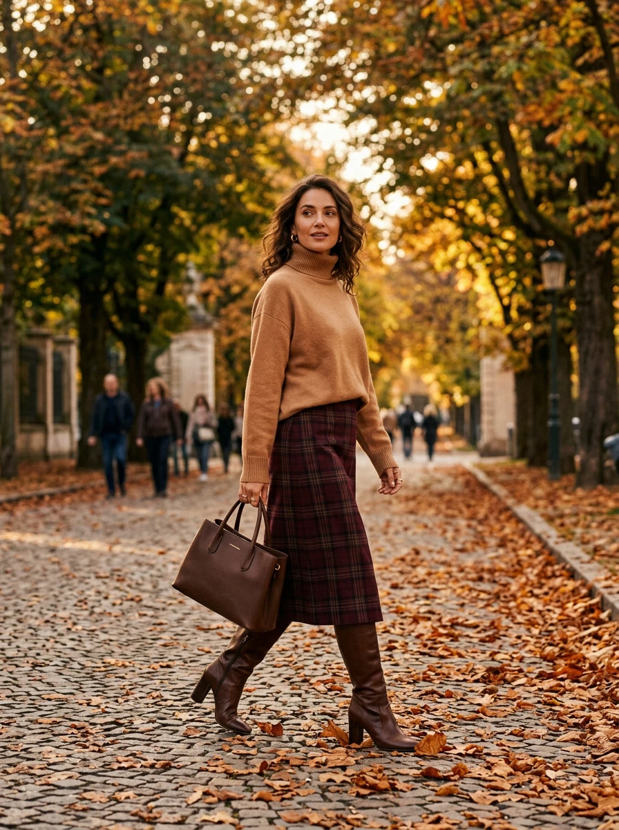 Styling automne-hiver élégant et chaleureux