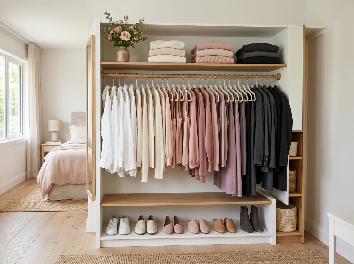 Audit et organisation de garde-robe à domicile